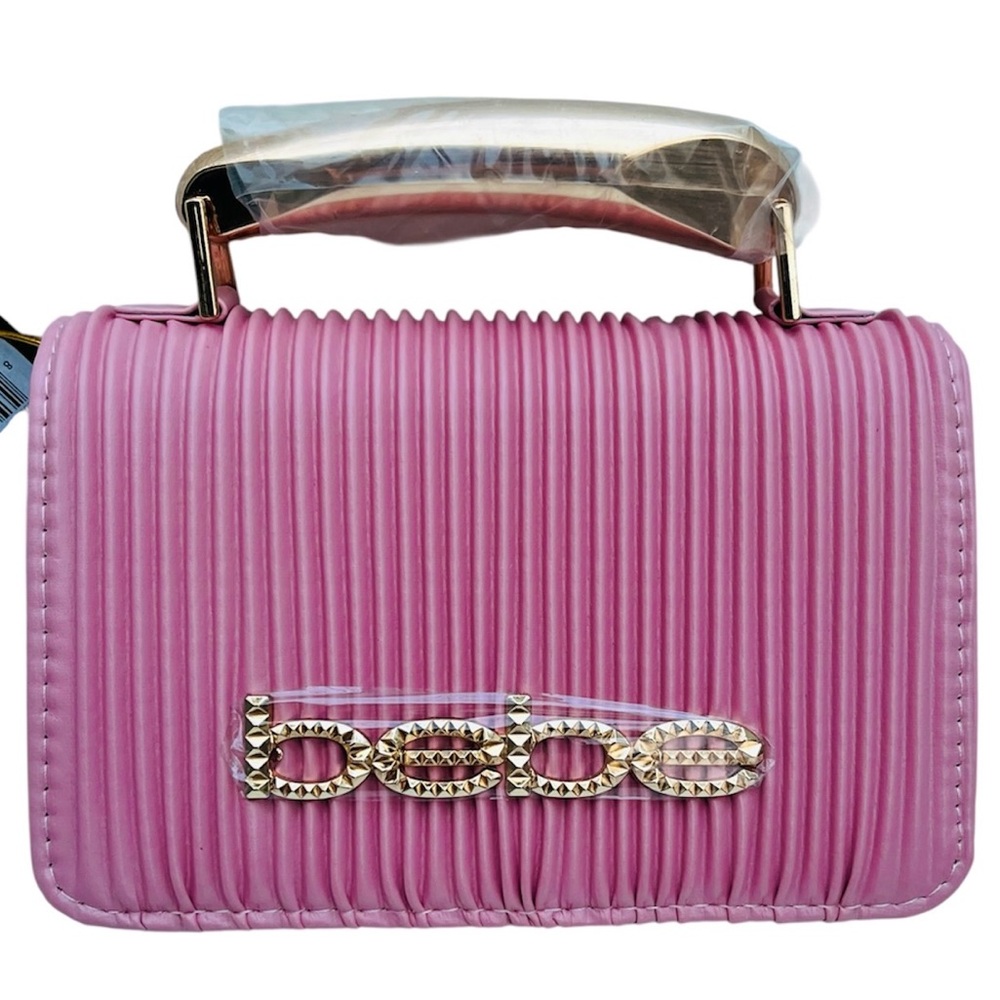 Bebe NWT Textured Pink Mini Bag